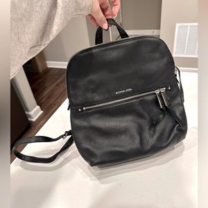 Black Michael Kors backpack purse